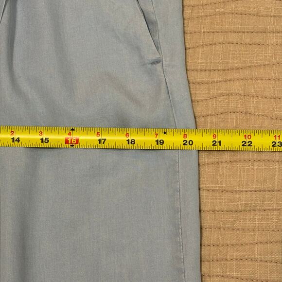 LOVE TREE Light Blue Tencil Wide Leg Ankle Cropped Pants Women’s M - Picture 9 of 12